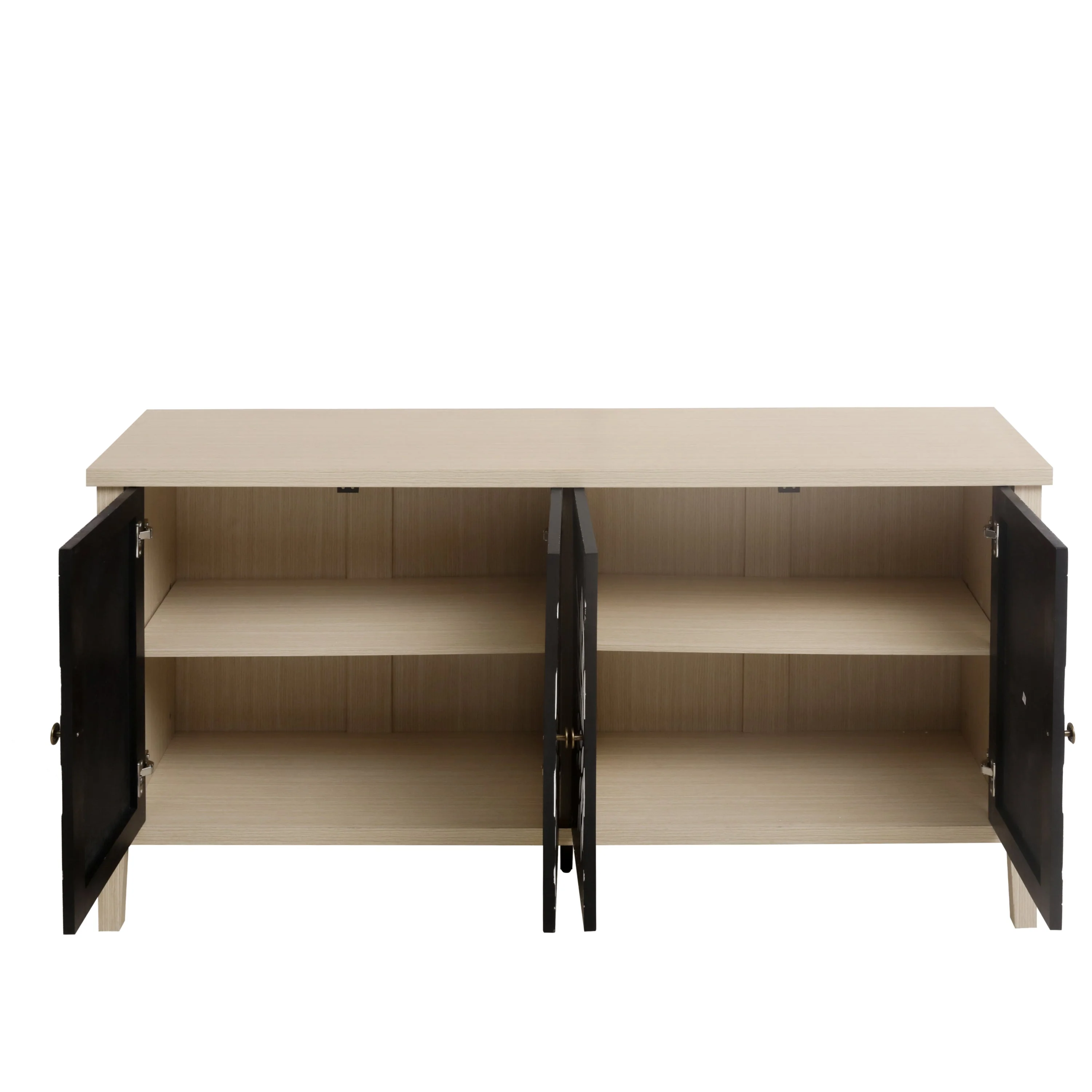 Sideboard Buffet Cabinet with 4 Doors and Adjustable Shelves - Image 15