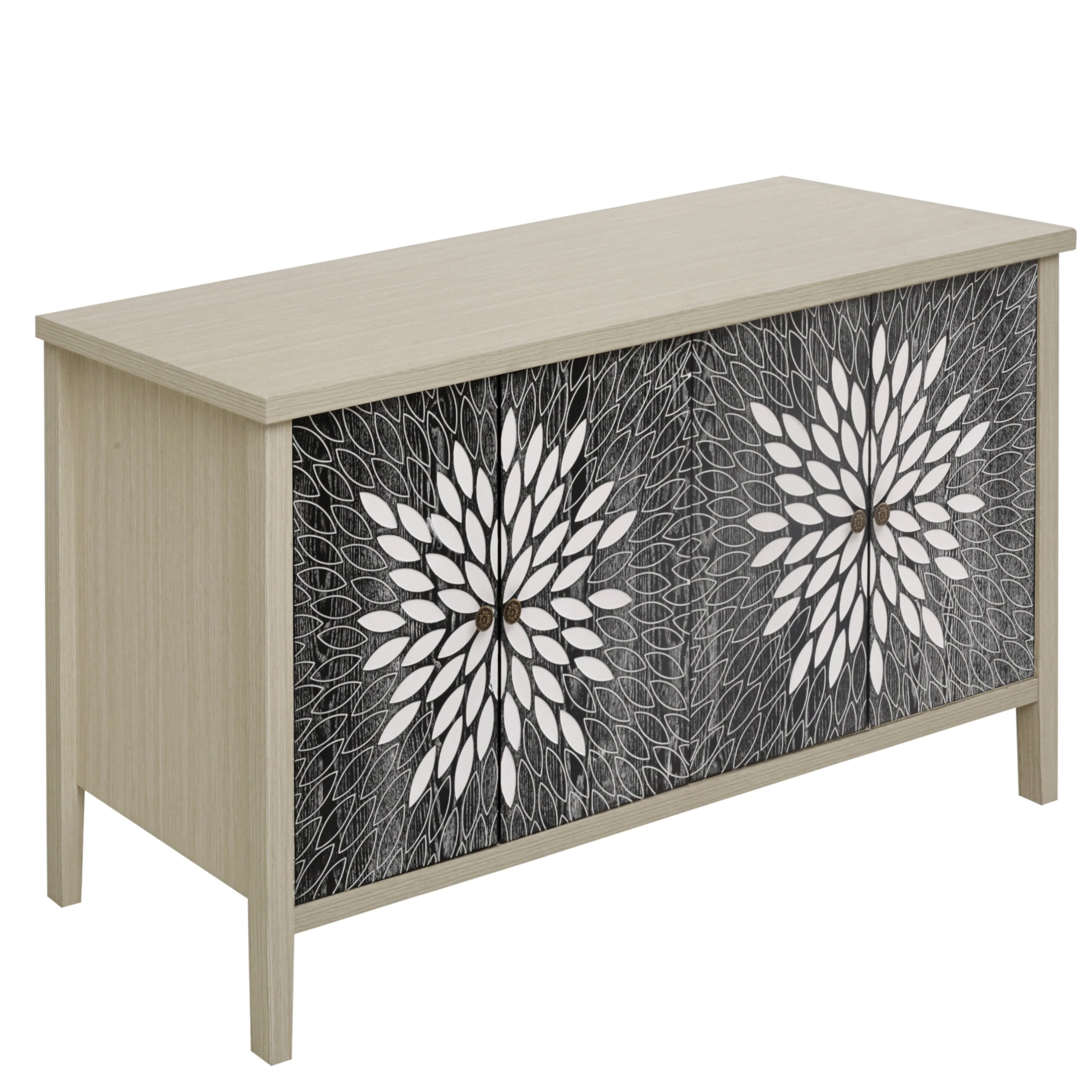 Sideboard Buffet Cabinet with 4 Doors and Adjustable Shelves - Image 19