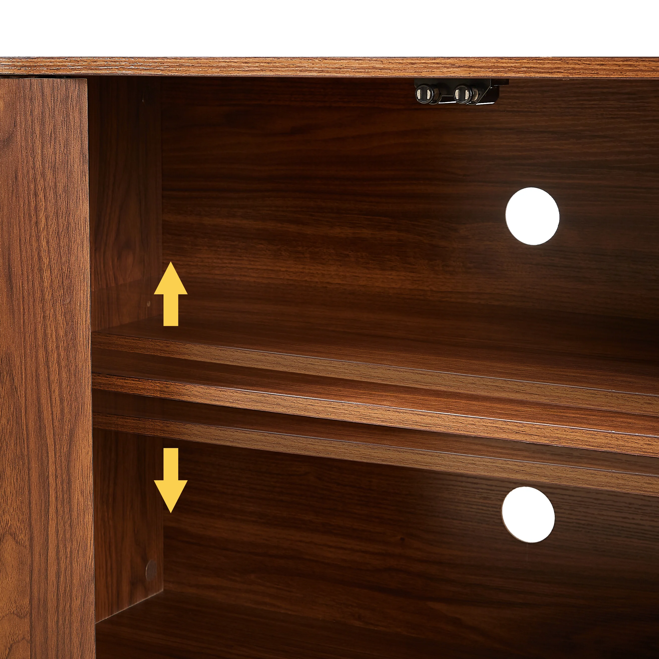 Sideboard Storage Cabinet TV Stand with Wave Pattern - Image 6