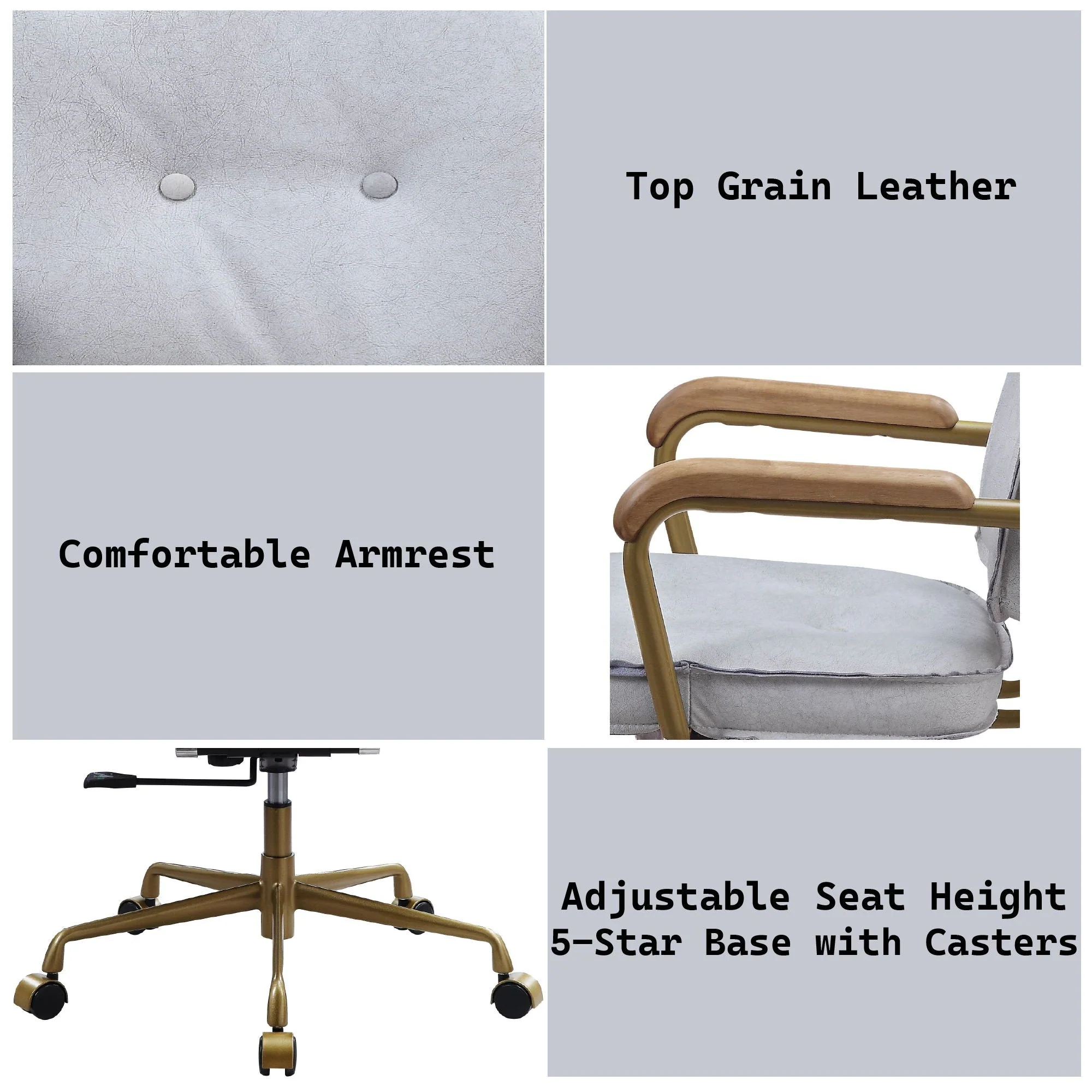 Siecross - Top Grain Office Chair - Image 3