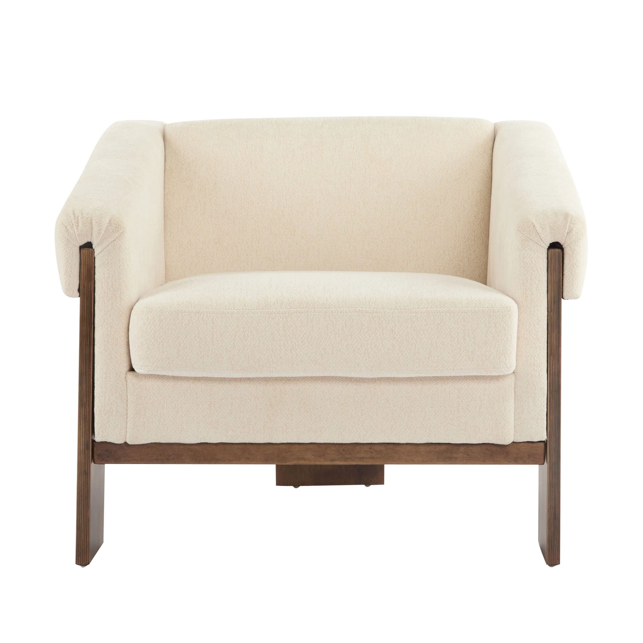 Sierra Vintage Modern Accent Chair With Deep Cushions And Wide Armrests - Image 2