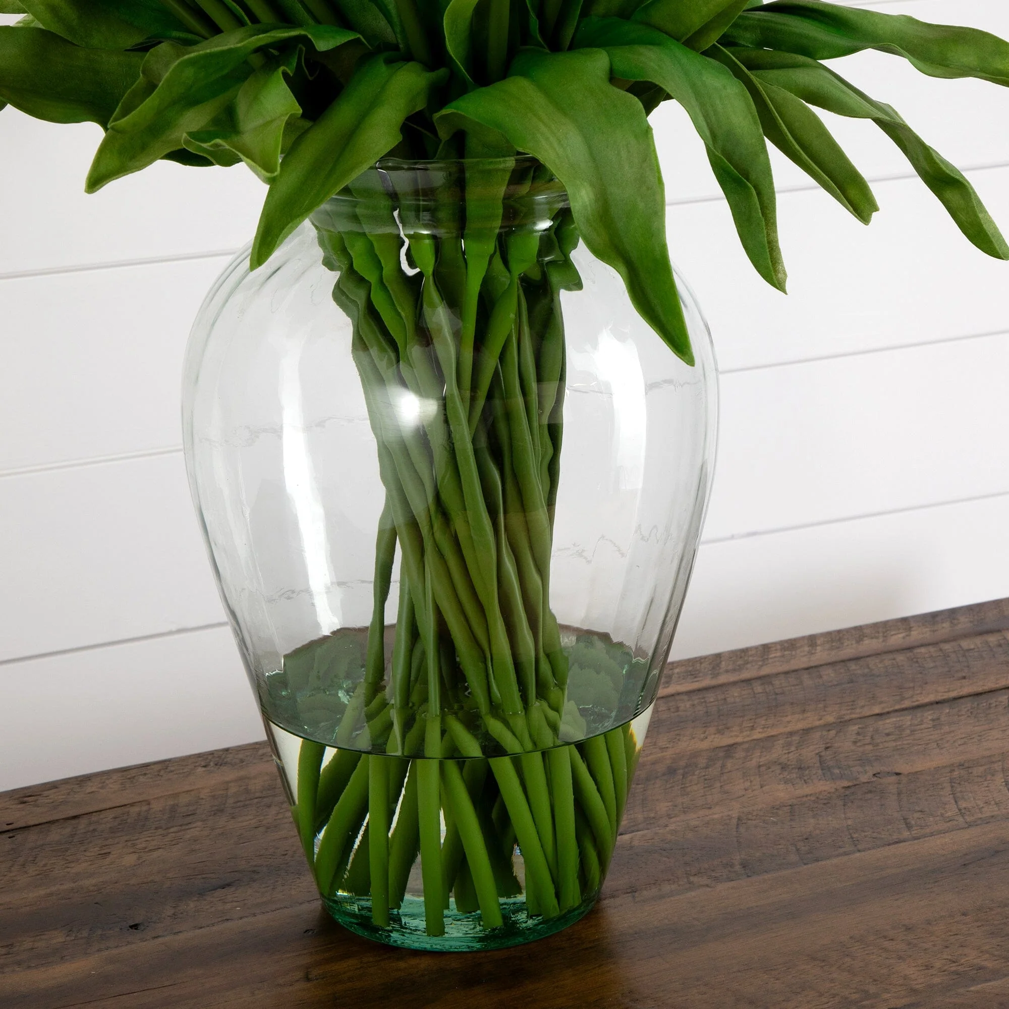 Signature Collection 24” Tulip Artificial Arrangement in Glass Vase - Image 16