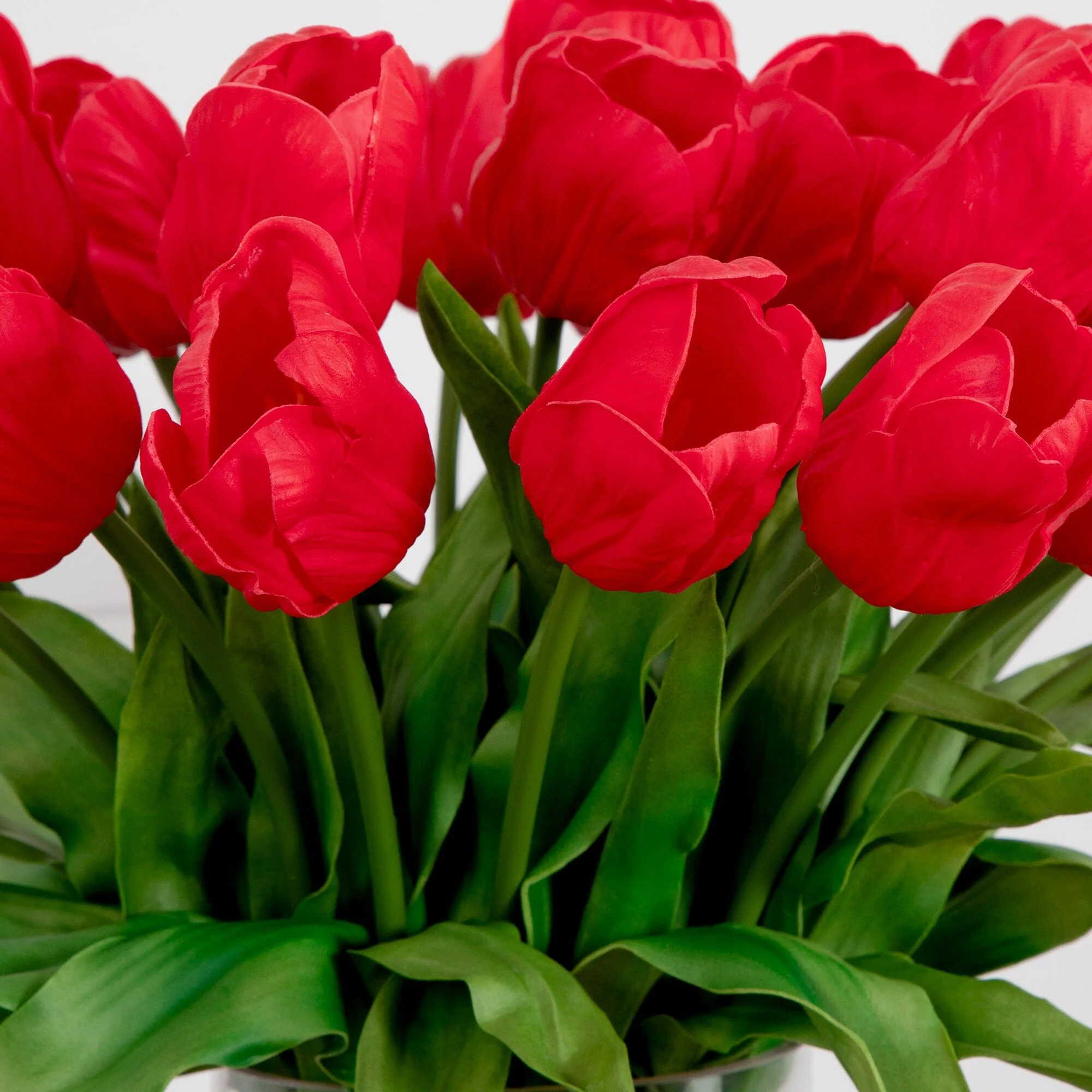 Signature Collection 26” Giant Tulip Artificial Arrangement in Glass Vase - Image 14