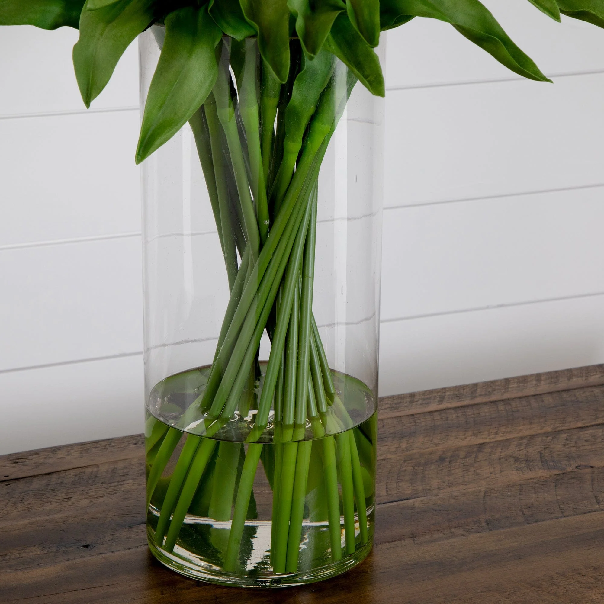 Signature Collection 26” Giant Tulip Artificial Arrangement in Glass Vase - Image 15