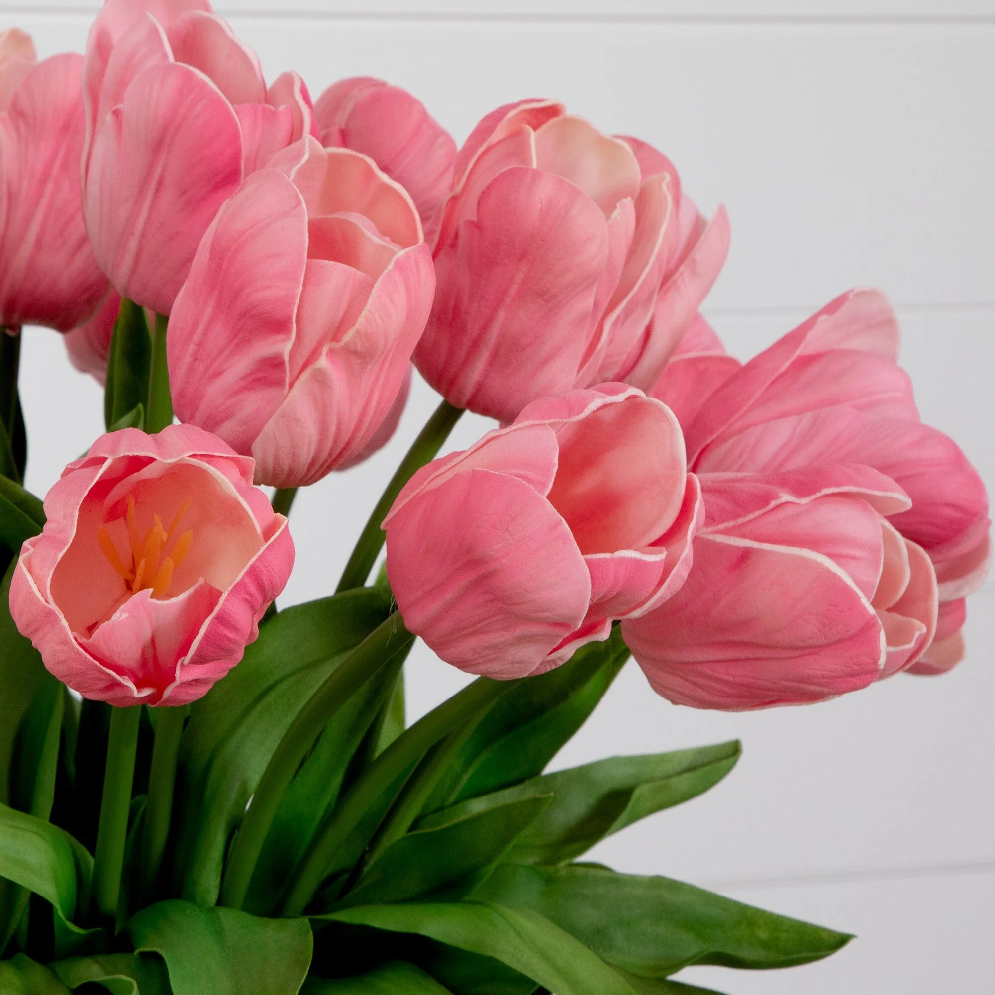 Signature Collection 26” Giant Tulip Artificial Arrangement in Glass Vase - Image 8