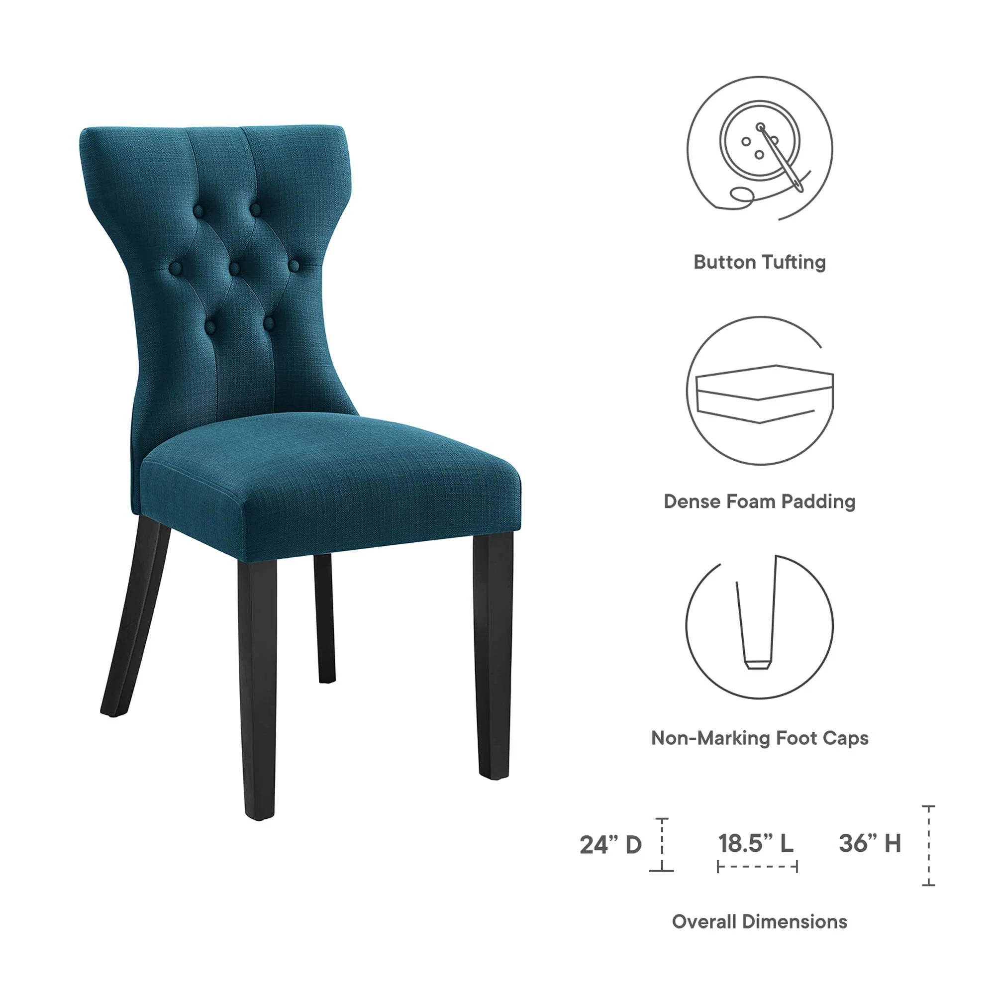 Silhouette Dining Side Chair by Modway - Image 23