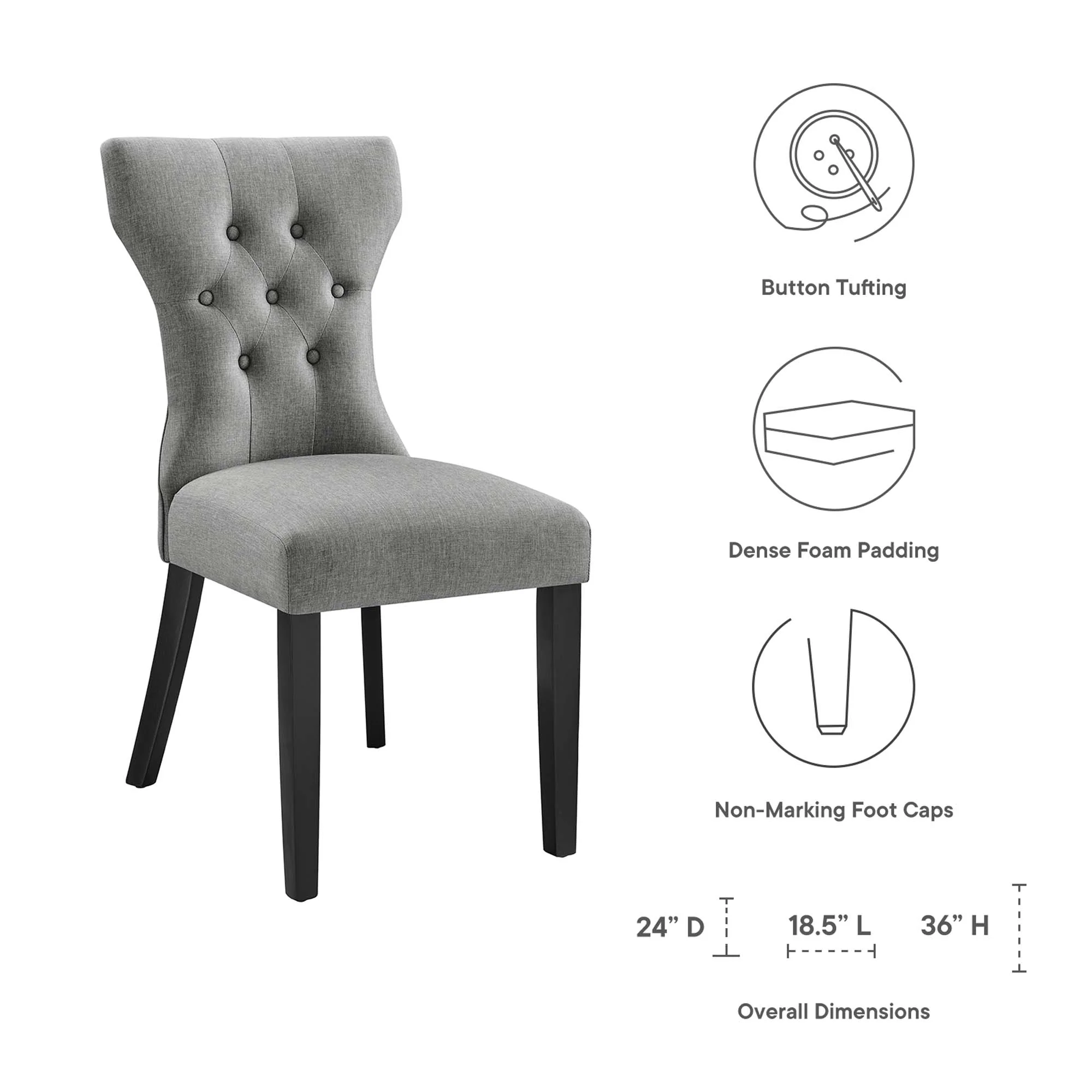 Silhouette Dining Side Chair by Modway - Image 25