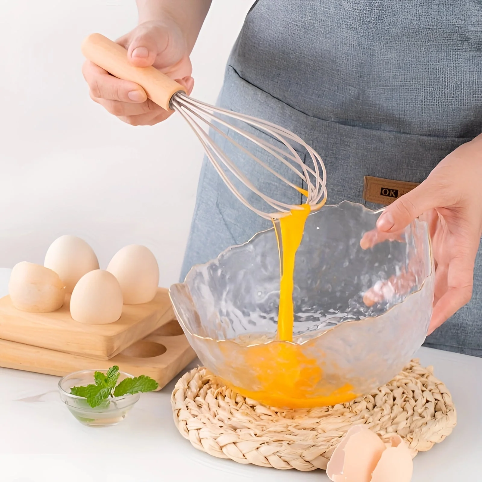 Silicone Kitchen Utensil Set with Bamboo Handles 12 Piece Set - Image 5