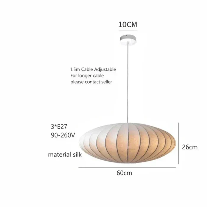 Silk Pleated Pendant Light with Crown Detail Ceiling Lamp 30 40 50cm - Image 10