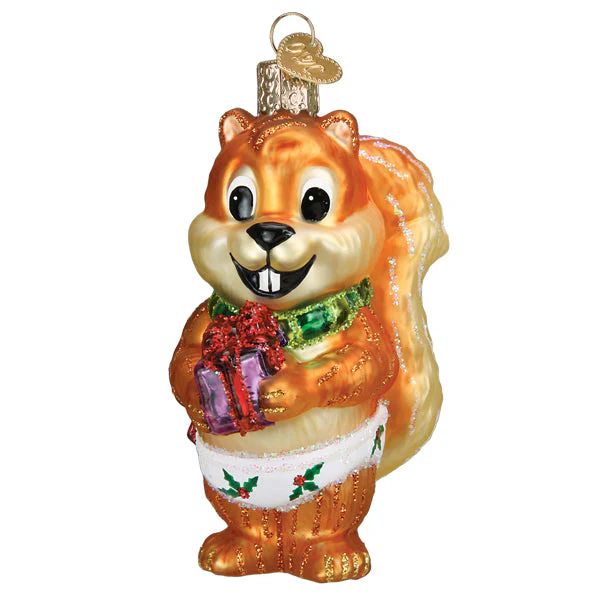 Silly Christmas Squirrel Ornament - Image 3