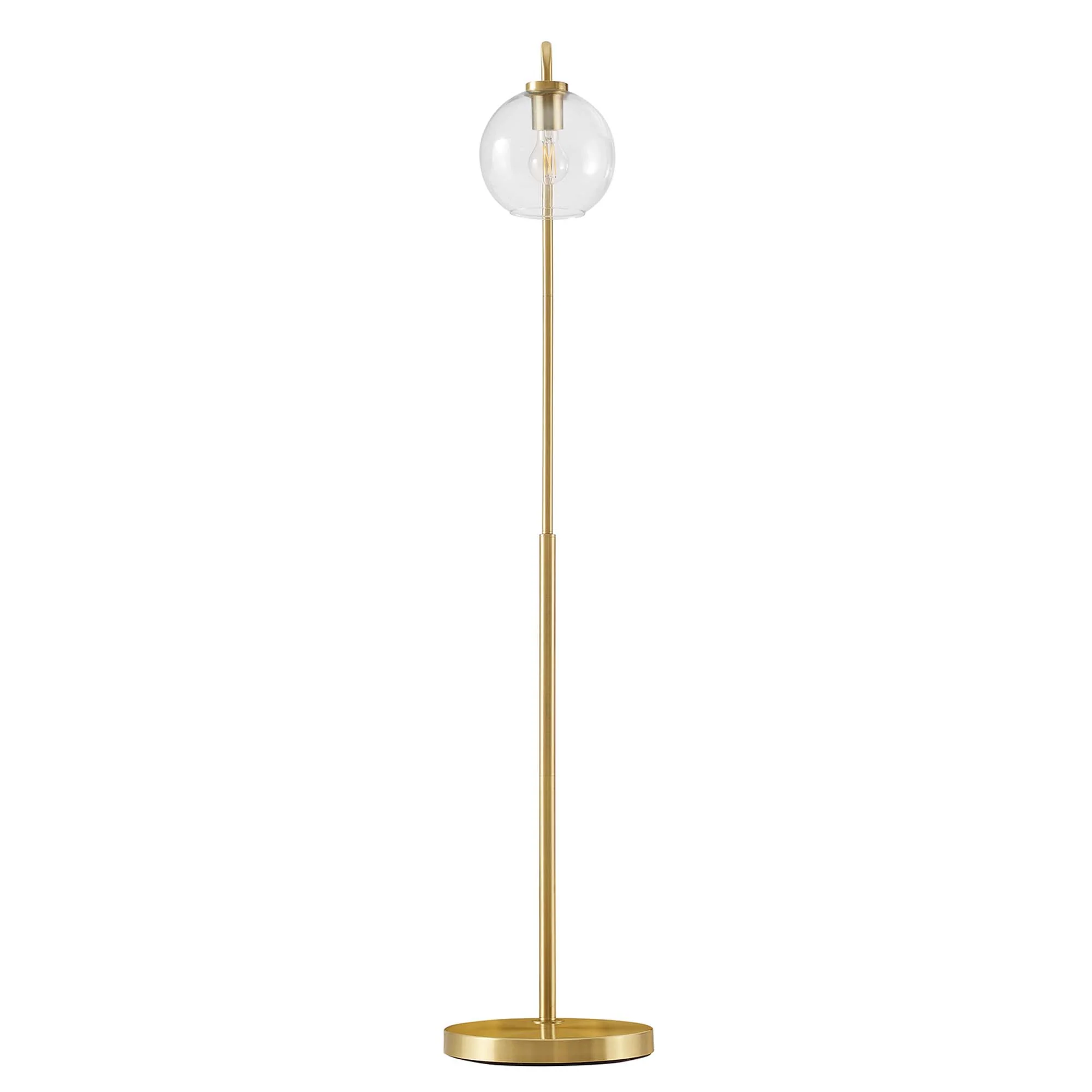 Silo Glass Globe Glass and Metal Floor Lamp by Modway - Image 5