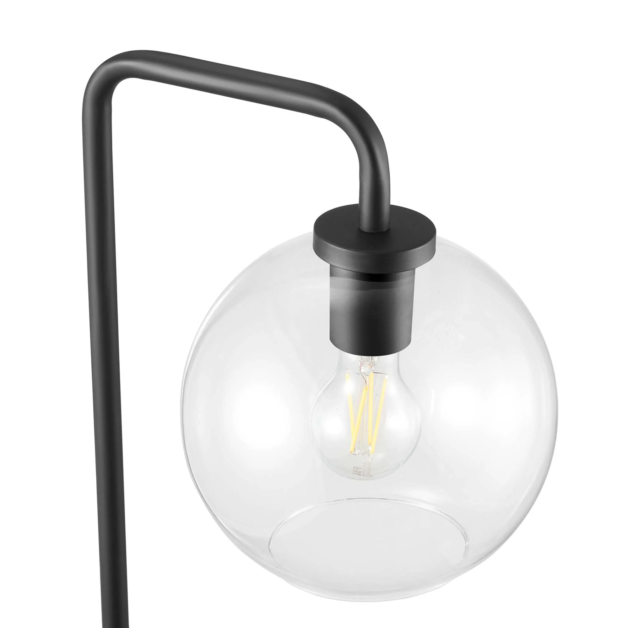 Silo Glass Globe Glass and Metal Floor Lamp by Modway - Image 9