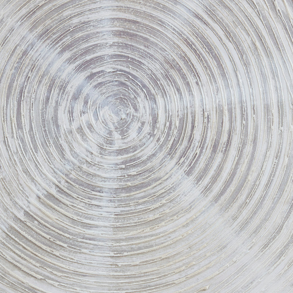 Silver Sand Spiral™ — Hand-Embellished Abstract 3-Piece Canvas Triptych - Image 2