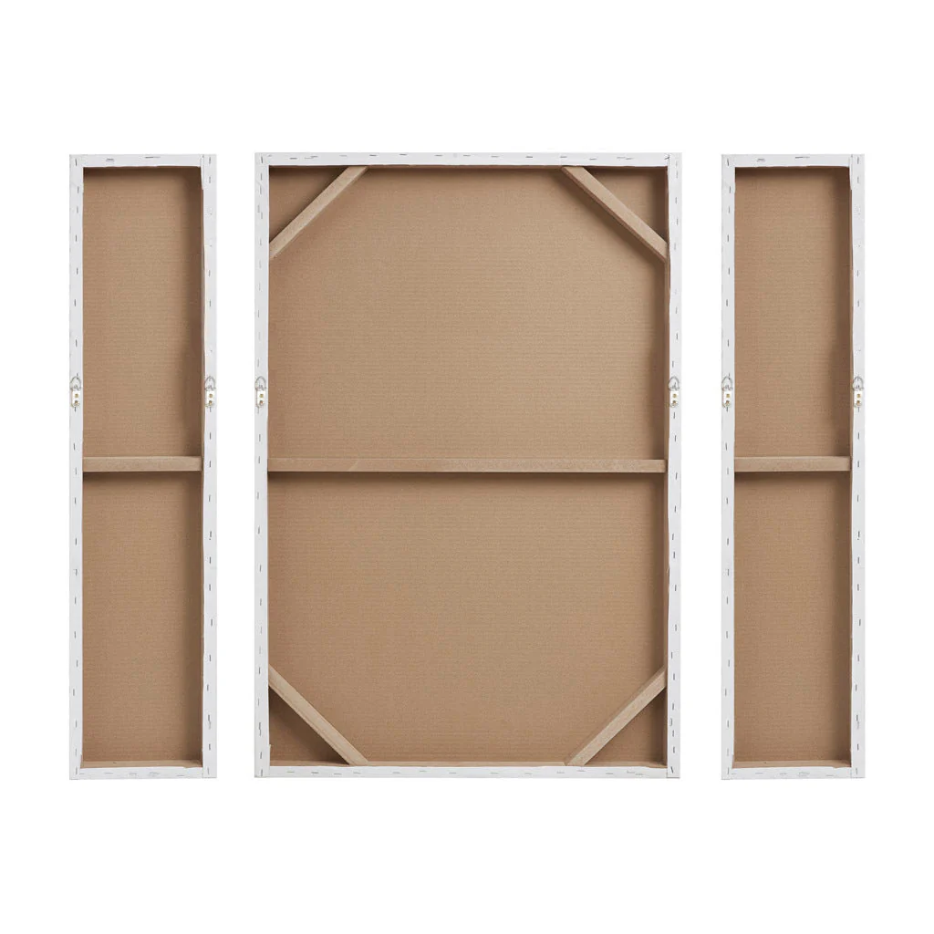 Silver Sand Spiral™ — Hand-Embellished Abstract 3-Piece Canvas Triptych - Image 3