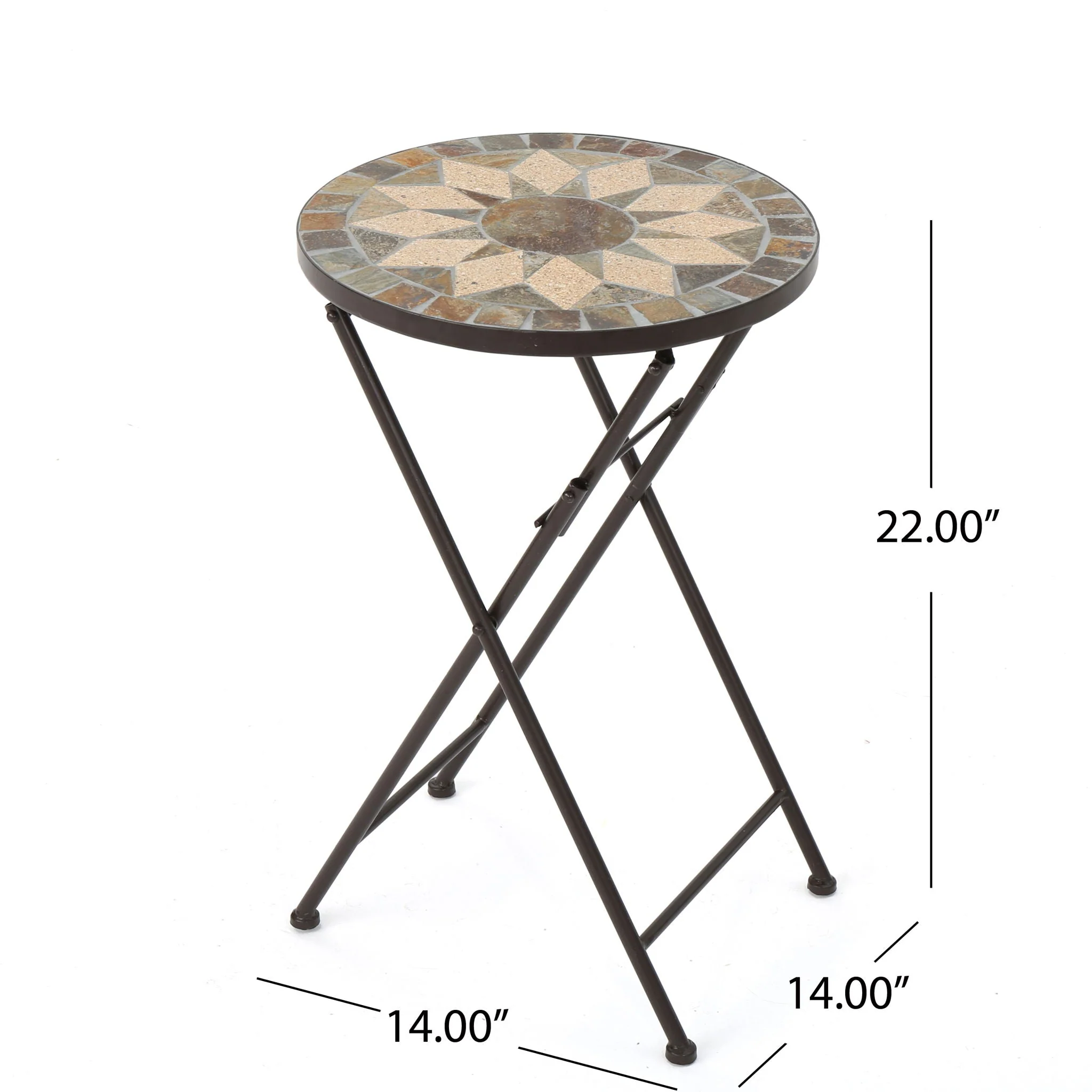 Silvester - End Table - Beige / Black - Image 2