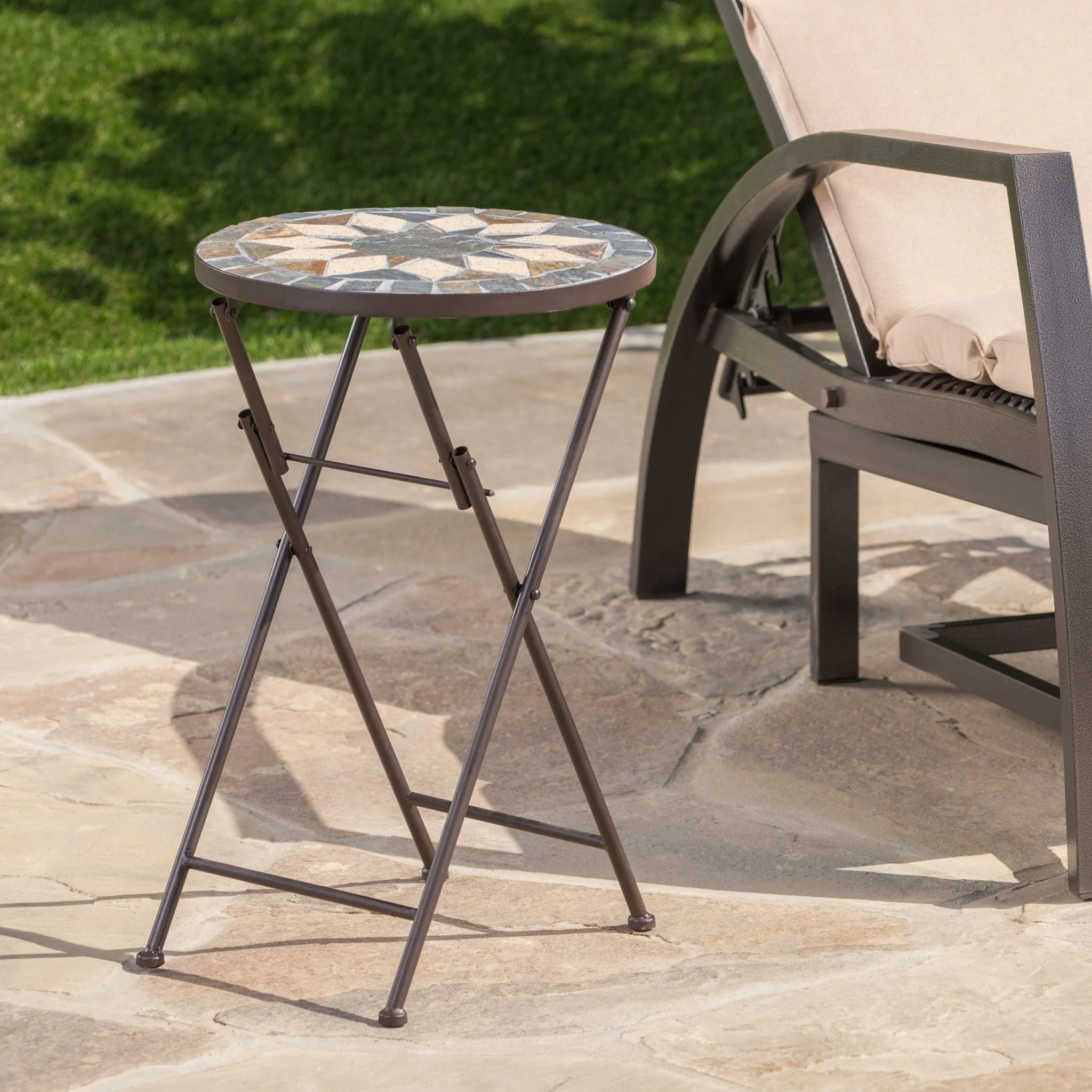 Silvester - End Table - Beige / Black - Image 3