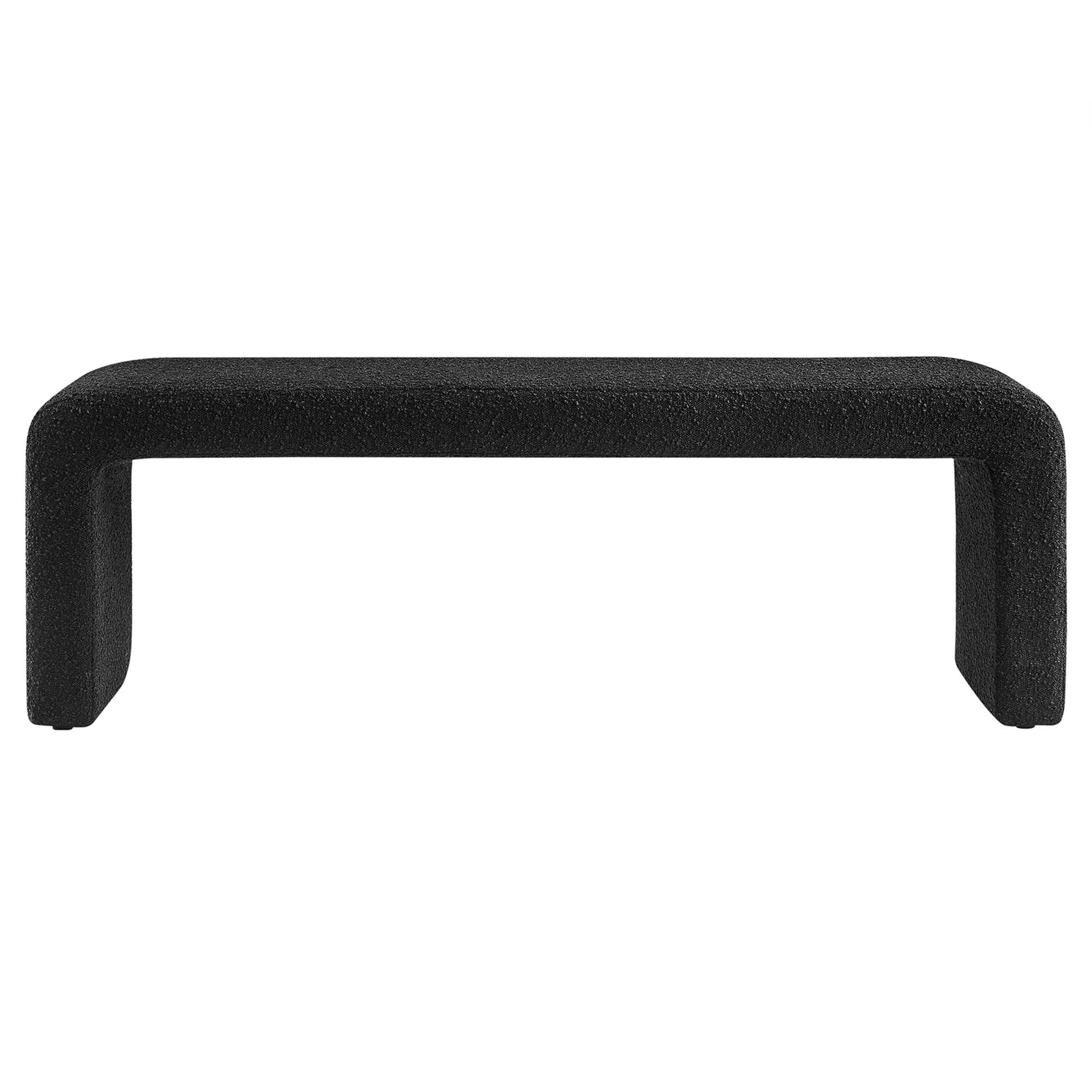 Simba Boucle Fabric Waterfall Long Bench by Modway - Image 10