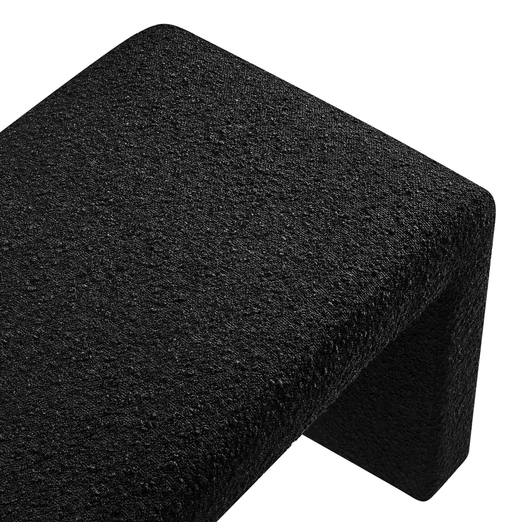 Simba Boucle Fabric Waterfall Long Bench by Modway - Image 8