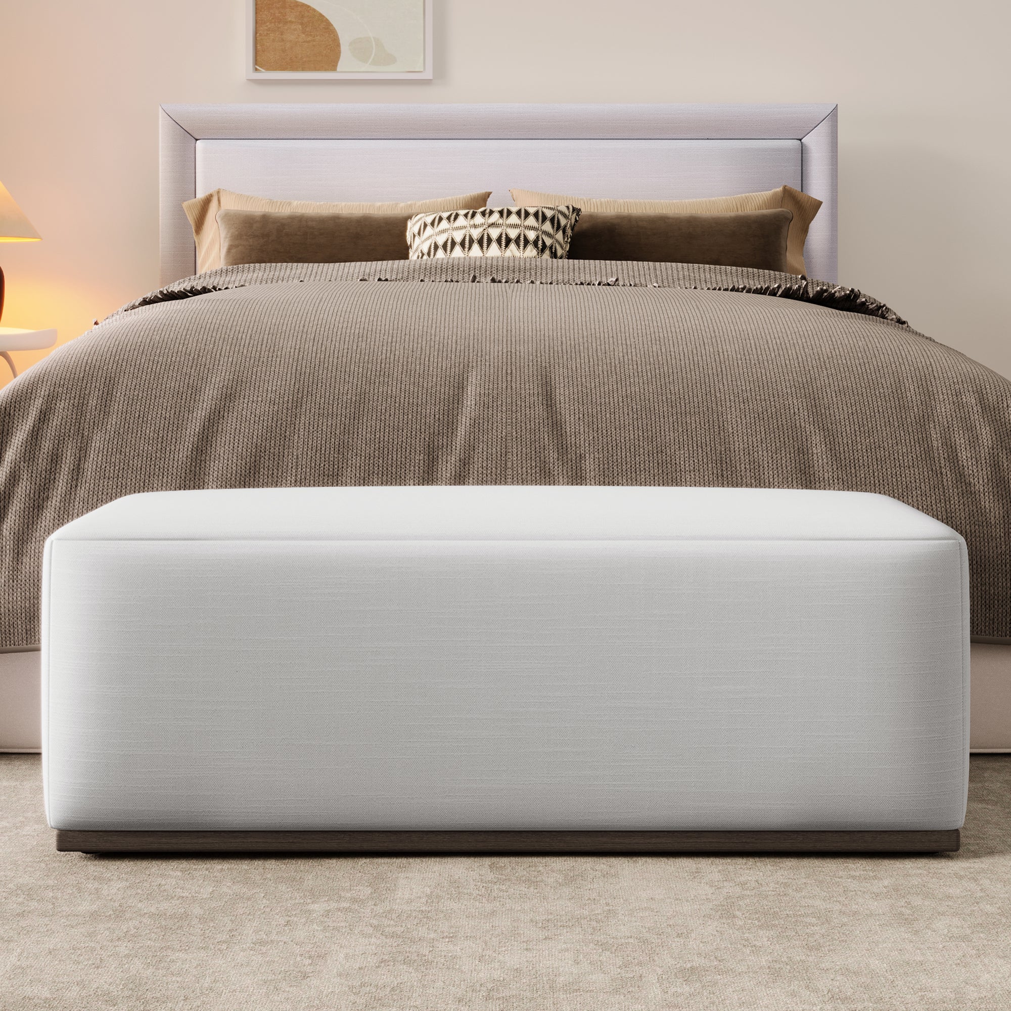 Simple and Elegant Footstool Bench - Image 2