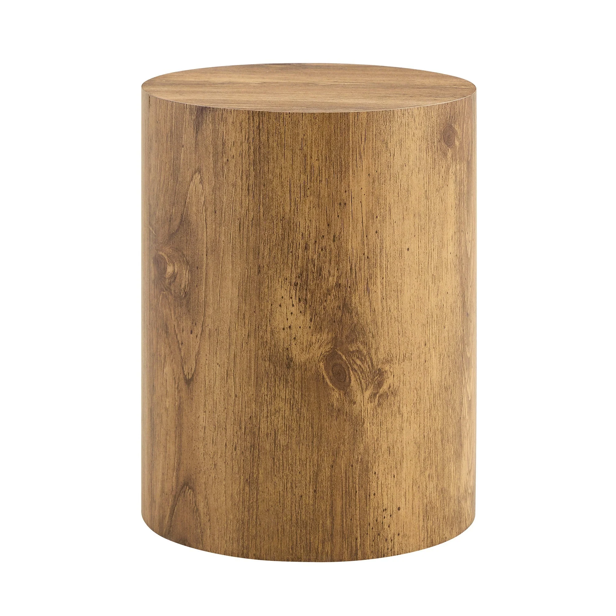 Simple Wood Grain Cylindrical Coffee Table - Image 10