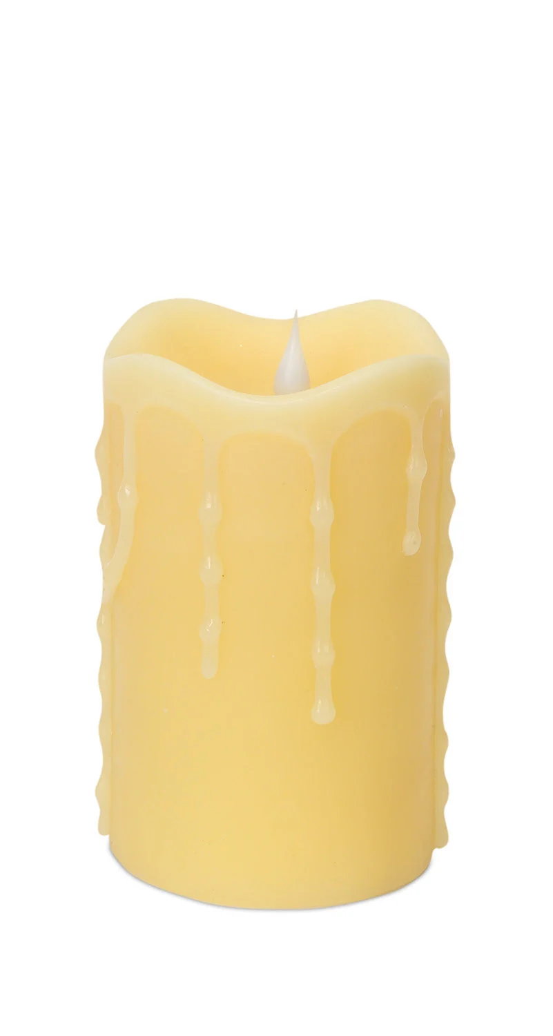 Simplux Designer LED Dripping Candle with Moving Flame and Remote (Set of 2) - Image 2