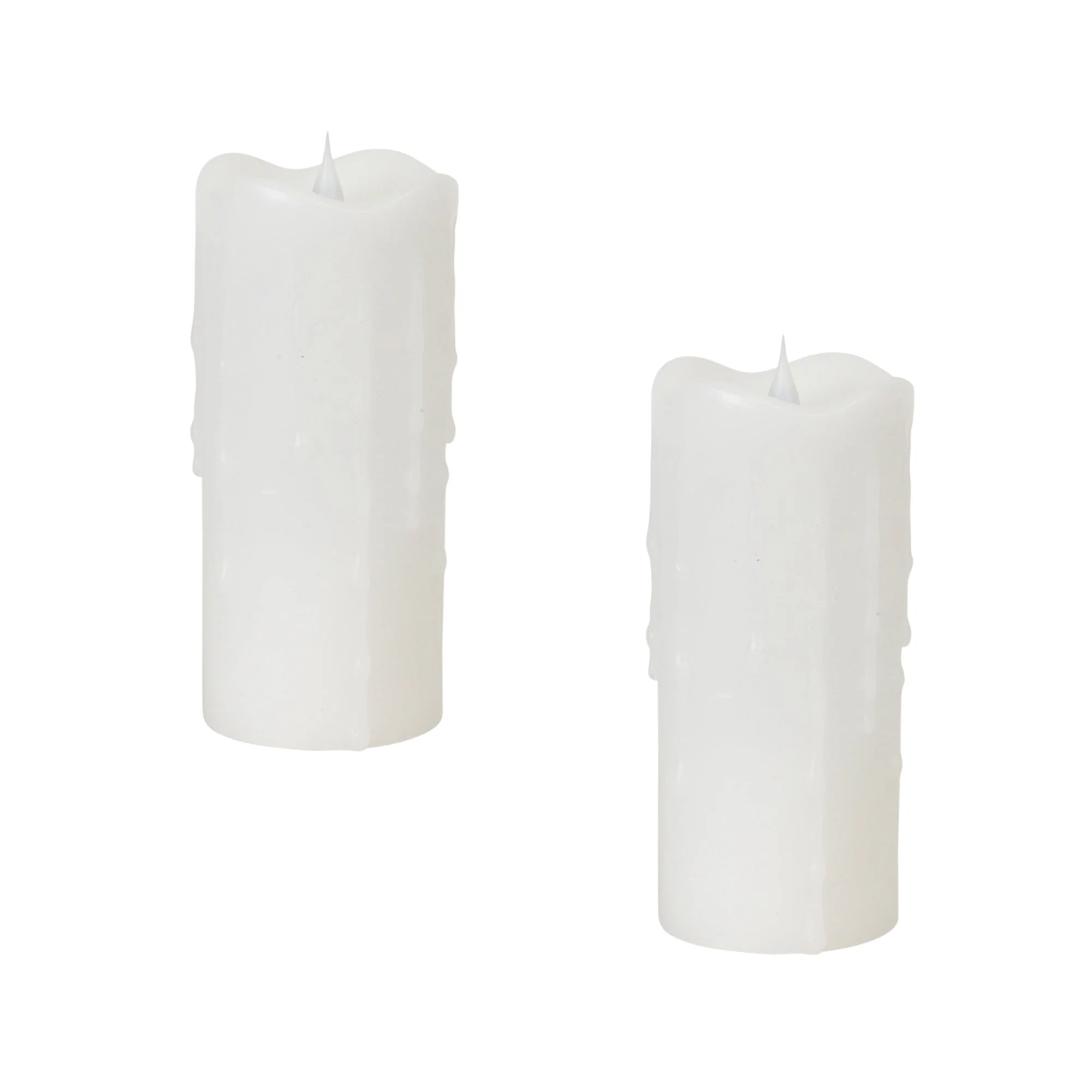 Simplux Designer LED Dripping Candle with Moving Flame and Remote (Set of 2) - Image 3