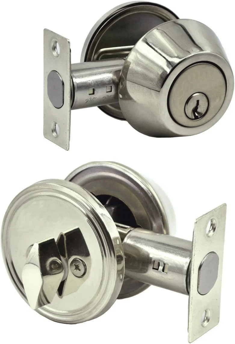 Single Cylinder Deadbolt in Satin Nickel - Image 2