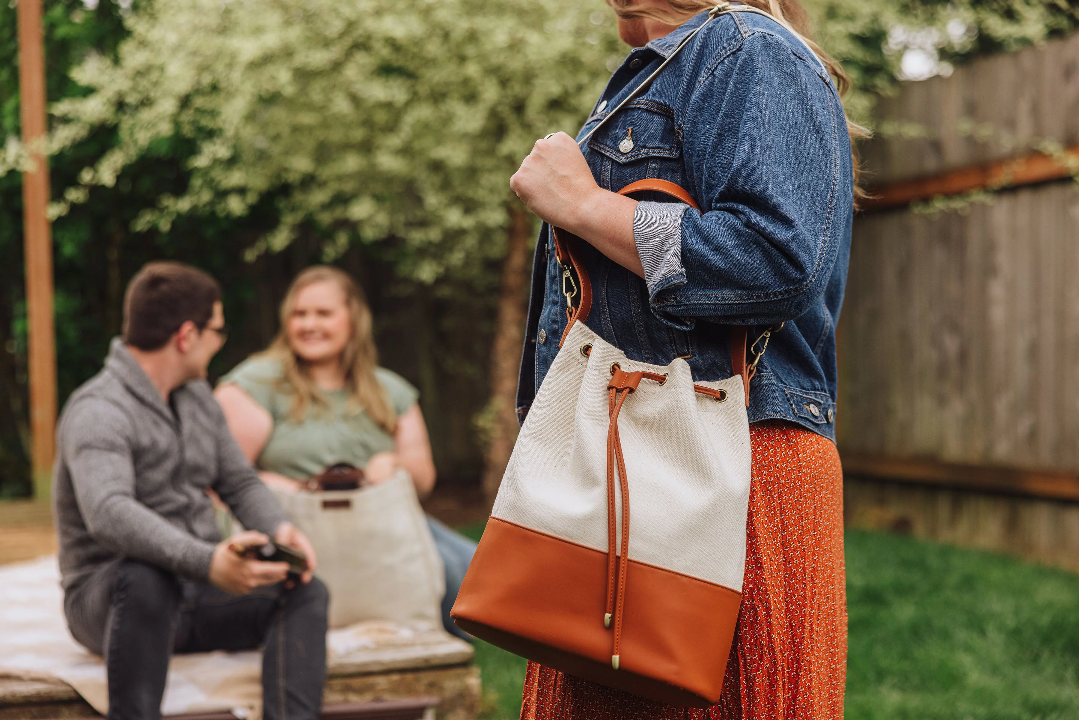 Sirolo Canvas & Leatherette Tote - Image 11