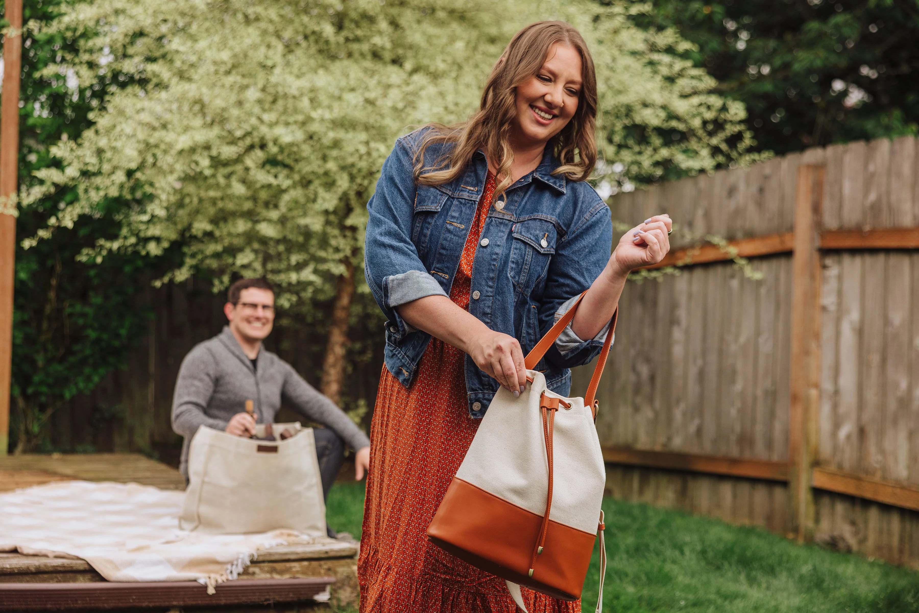 Sirolo Canvas & Leatherette Tote - Image 12