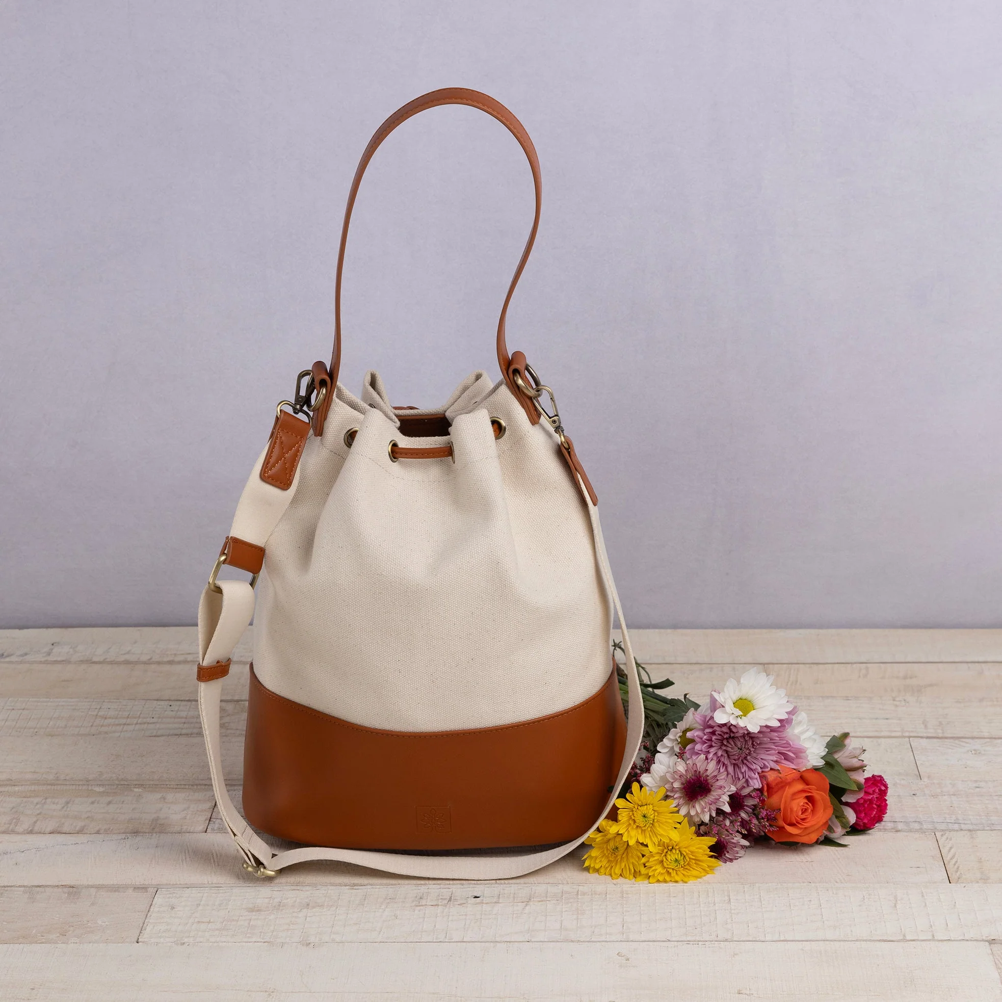 Sirolo Canvas & Leatherette Tote - Image 2