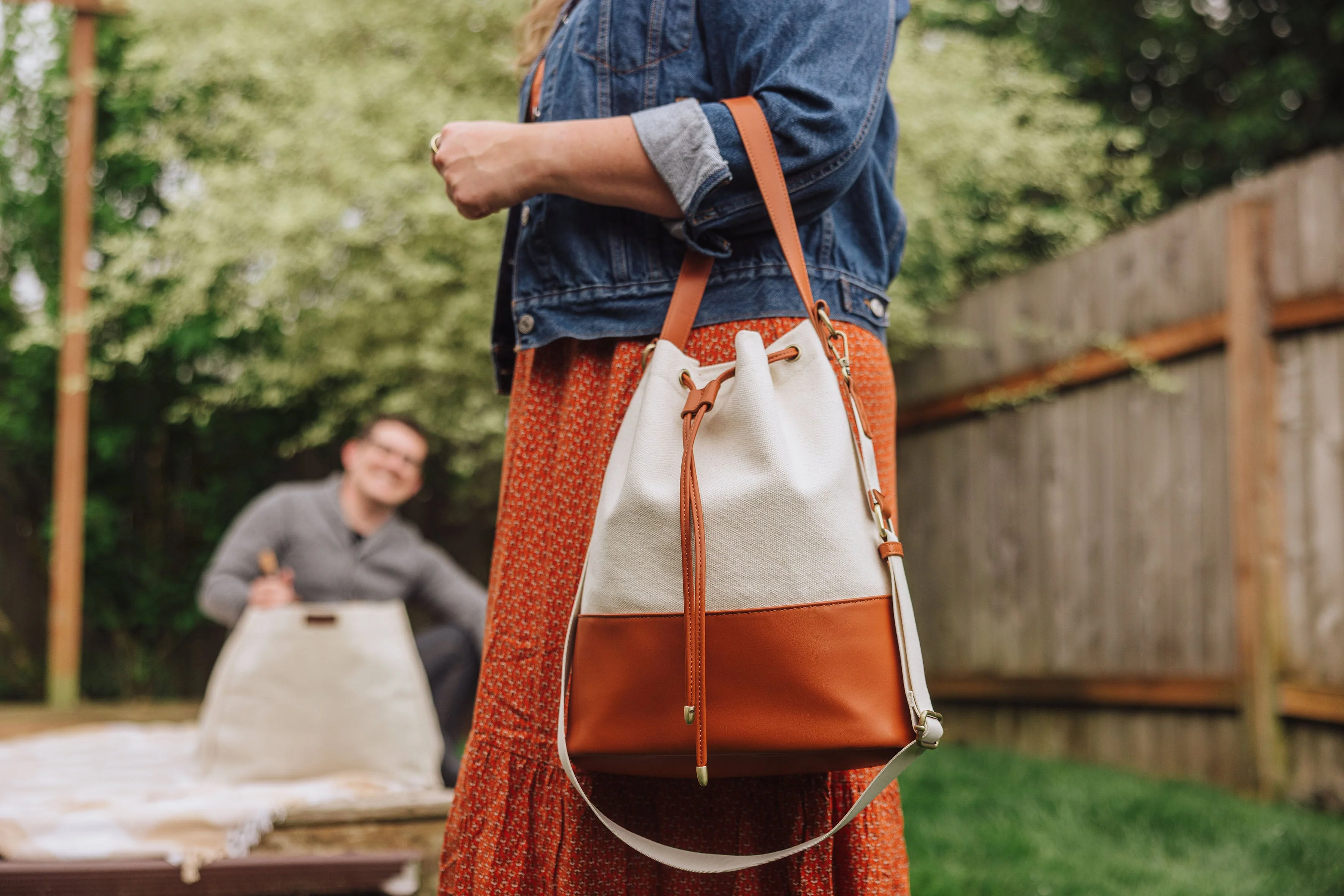 Sirolo Canvas & Leatherette Tote - Image 4