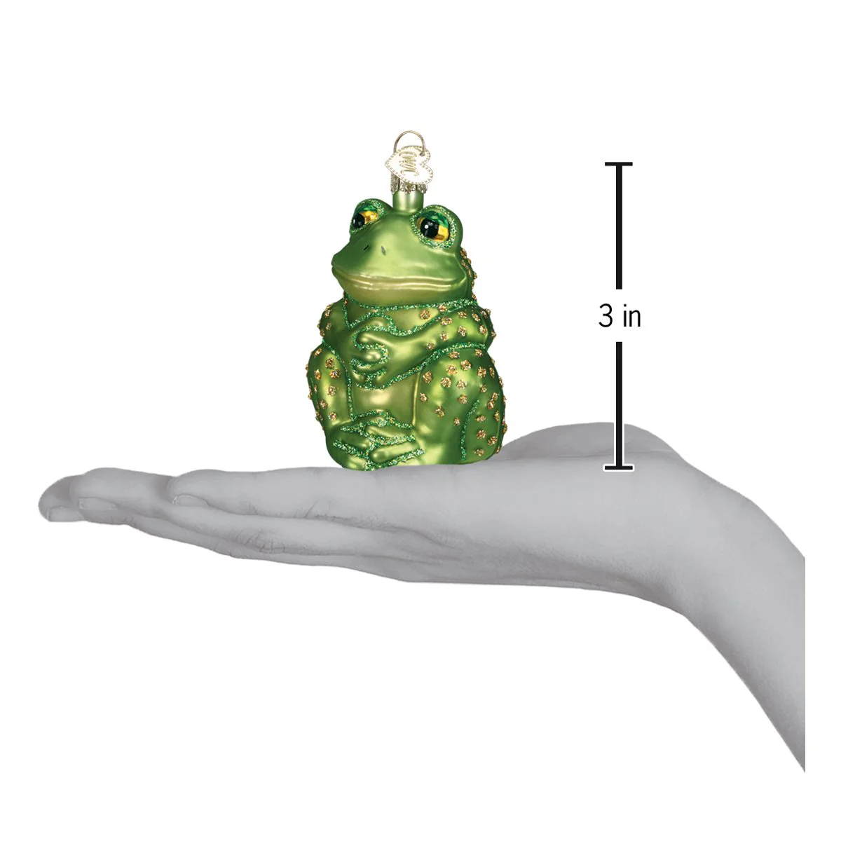 Sitting Frog Ornament - Image 4