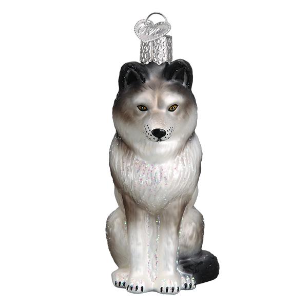 Sitting Wolf Ornament - Image 3