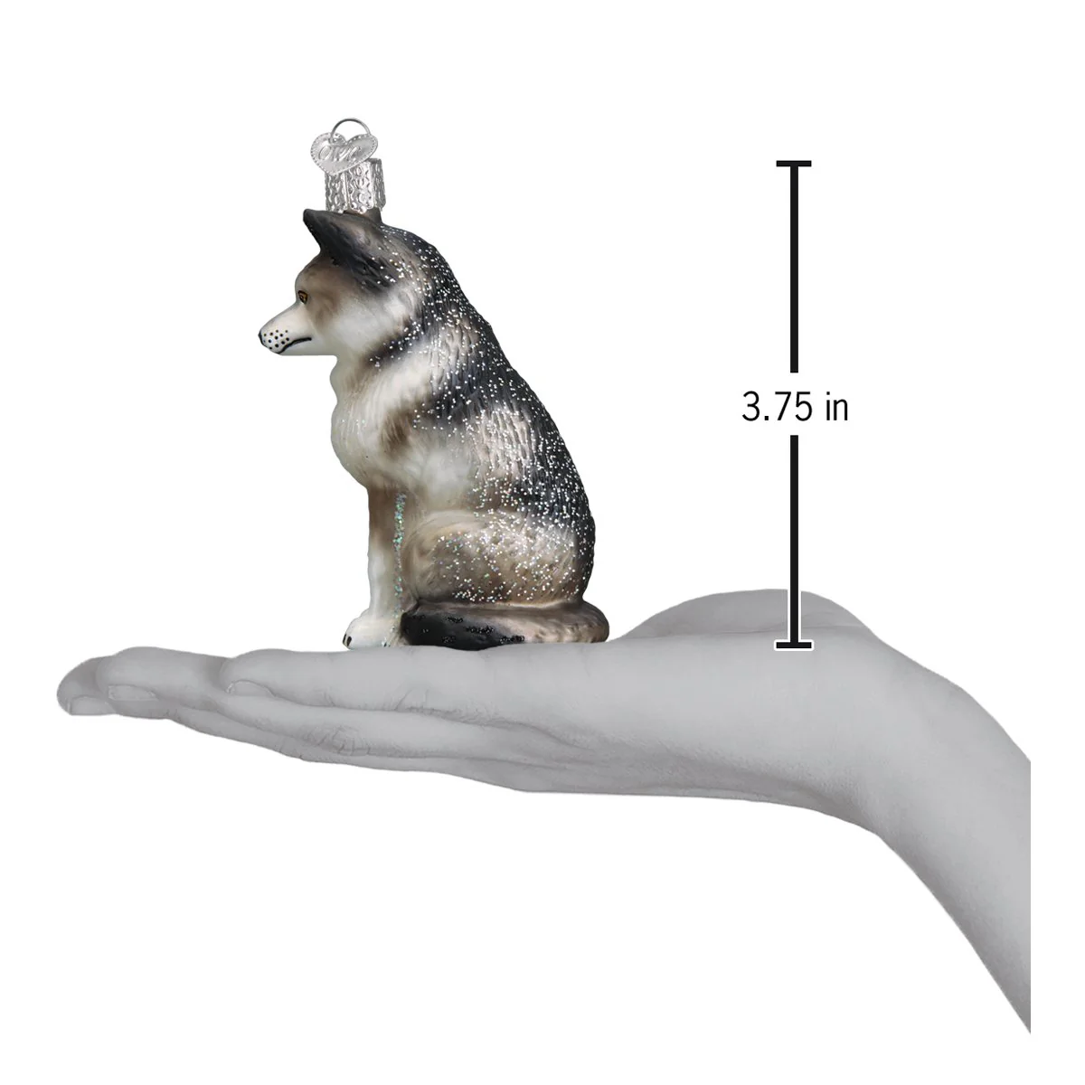 Sitting Wolf Ornament - Image 6