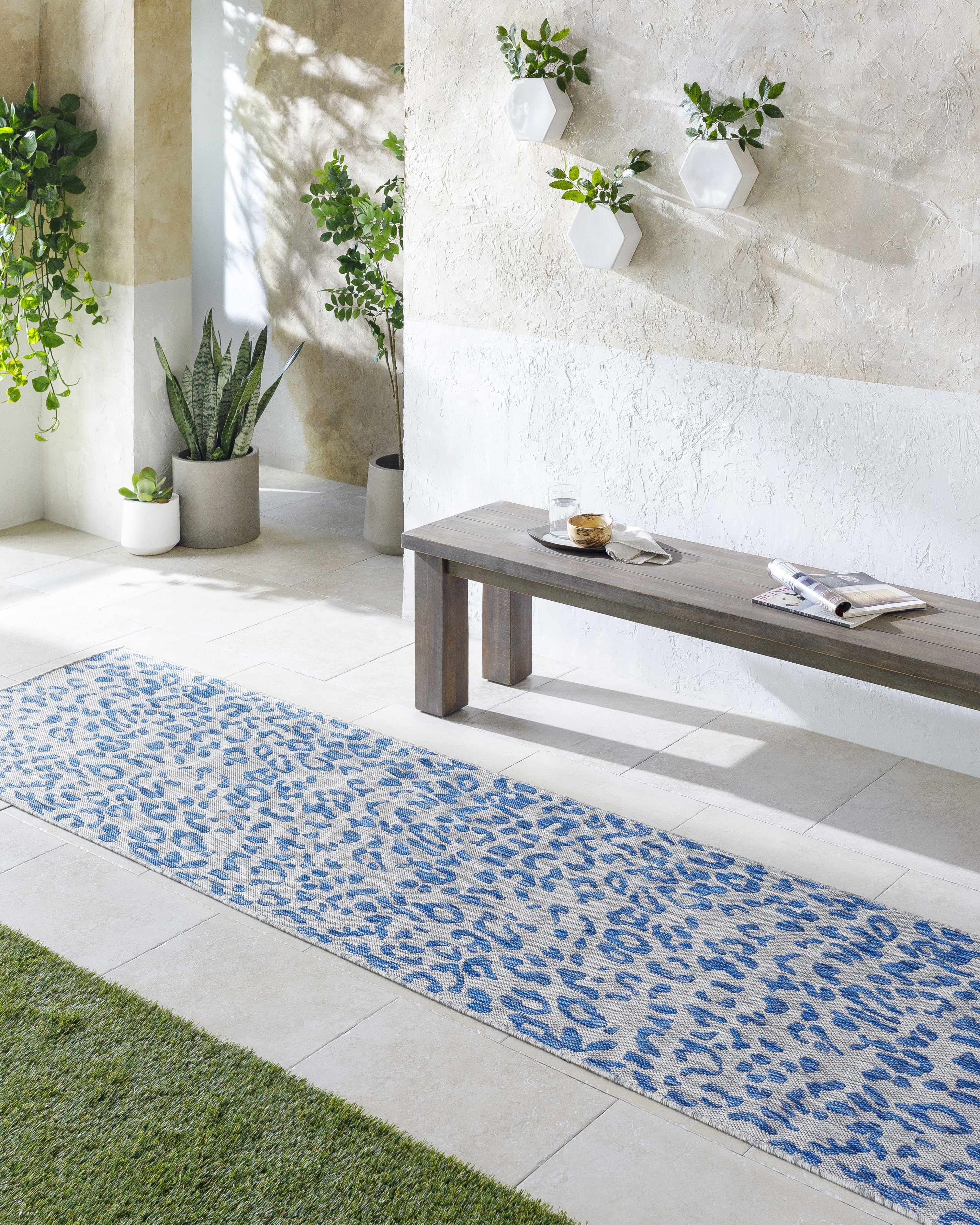Skipsea Blue Leopard Performance Rug - Image 9
