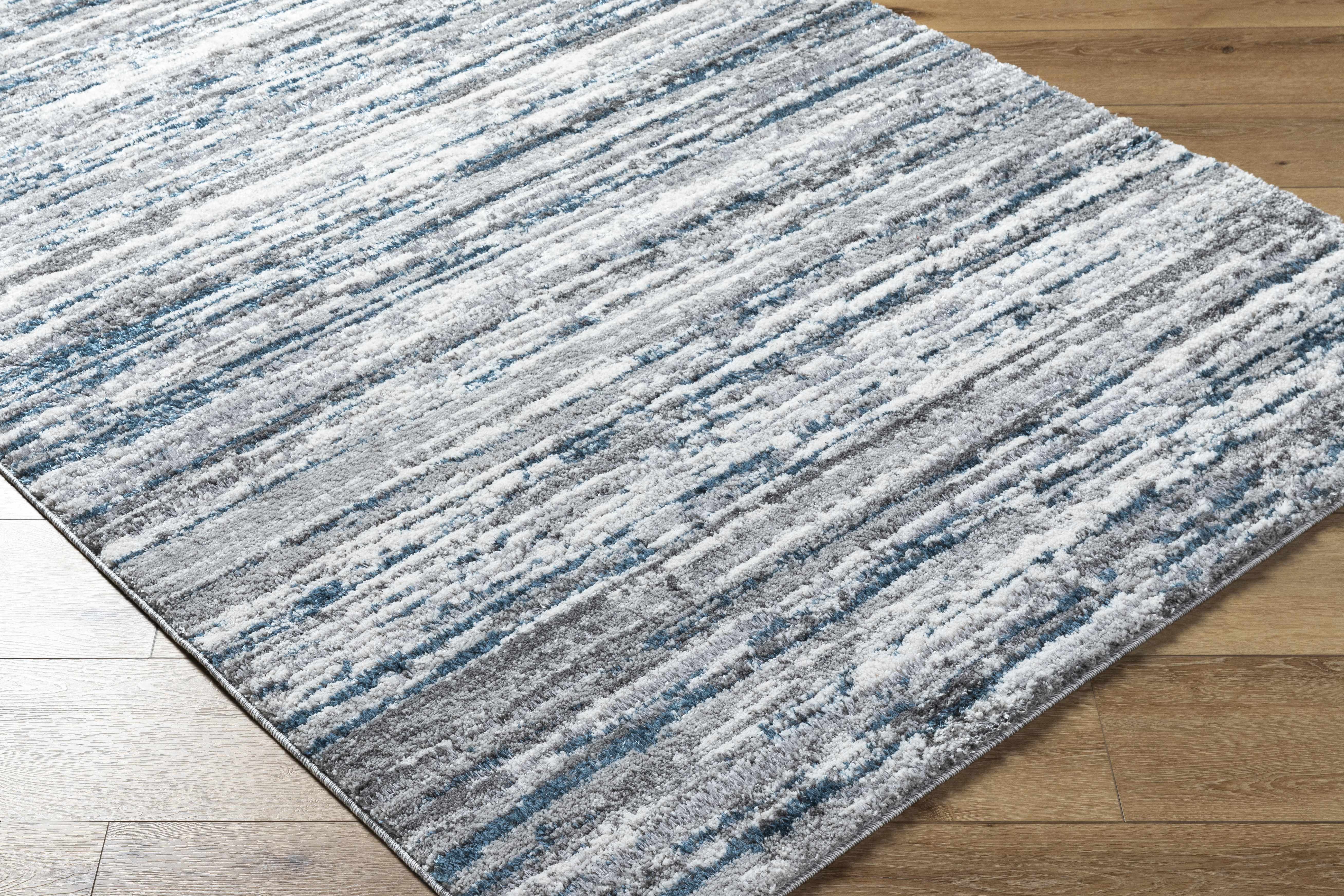 Skule Gray & Blue Area Rug - Image 4