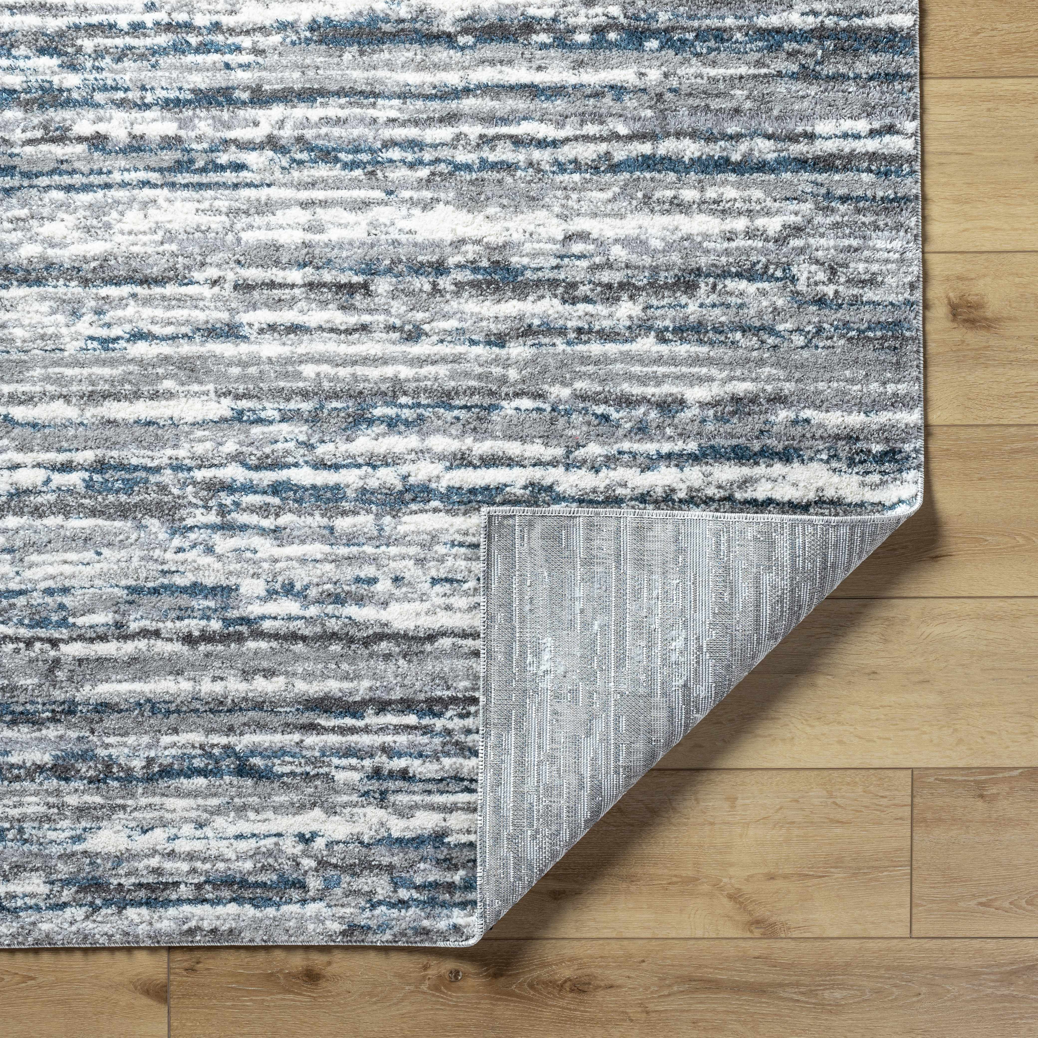 Skule Gray & Blue Area Rug - Image 5
