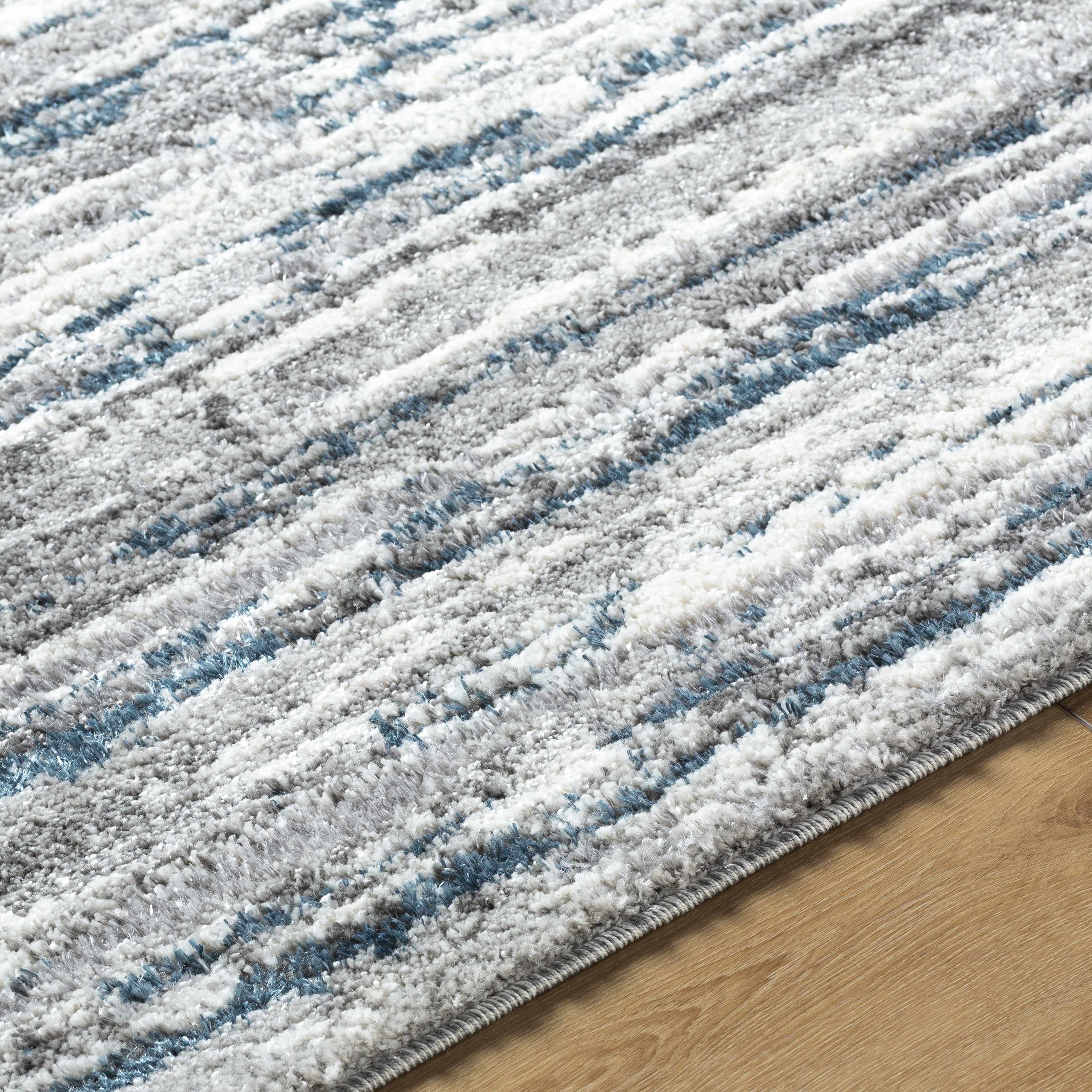 Skule Gray & Blue Area Rug - Image 6