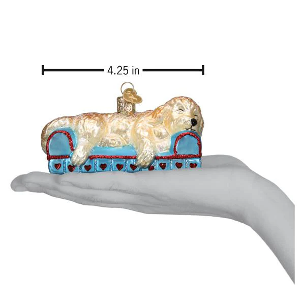 Sleepy Doodle Dog Ornament - Image 5