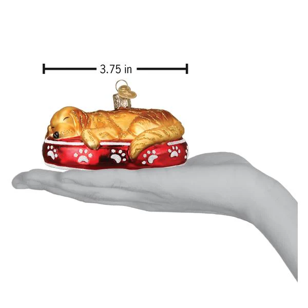 Sleepy Golden Retriever Ornament - Image 6