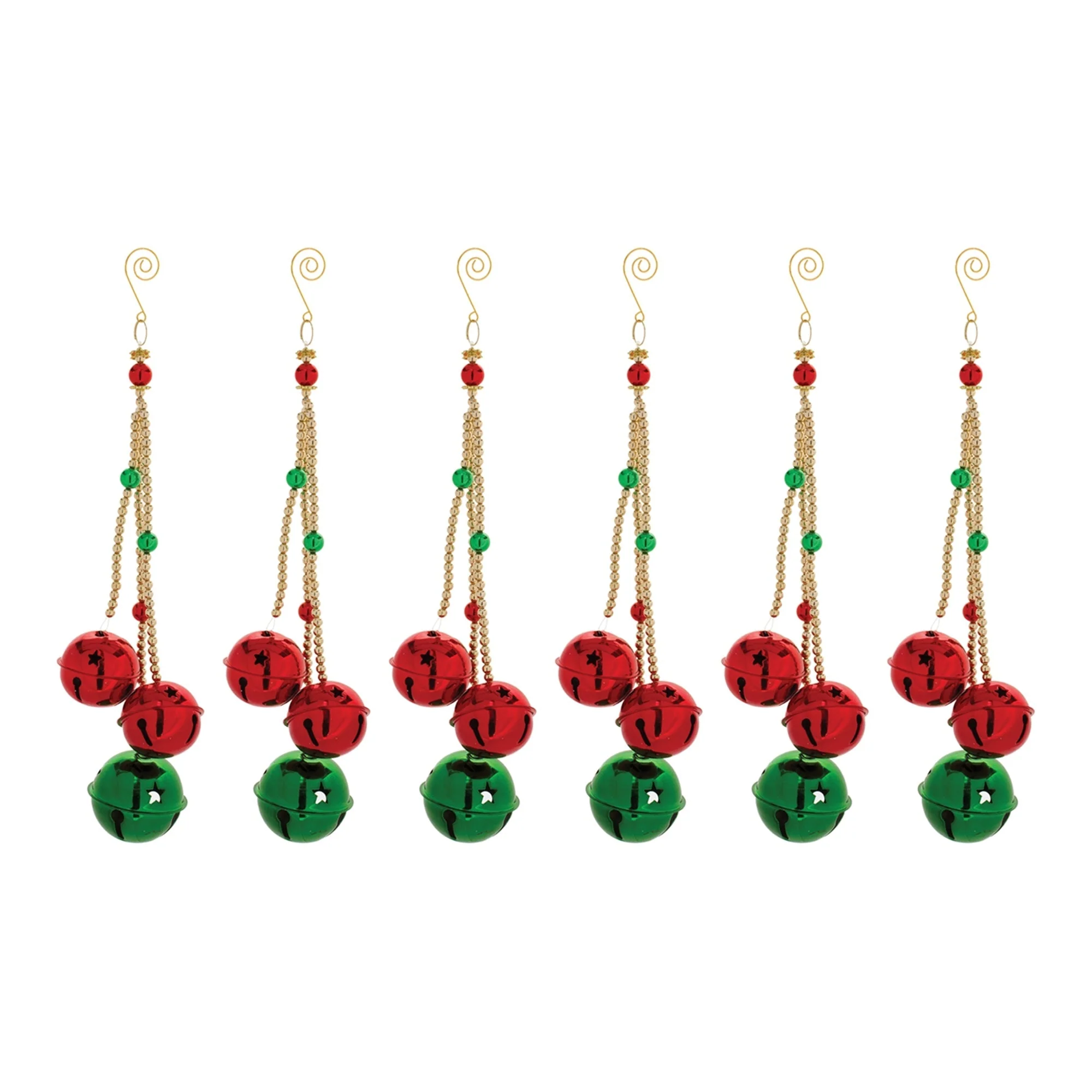 Sleigh Bell Drop Ornament (Set of 6) - Image 2