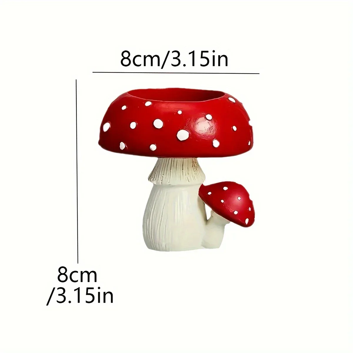 Small Mushroom Candle Holder Decorative Tea Light Home Ornament Craft Decoration - Image 6