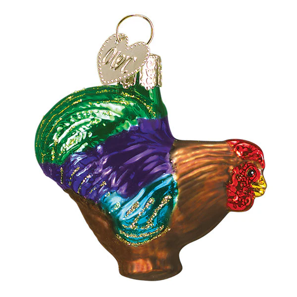 Small Rooster Ornament by Old World Christmas - Image 3