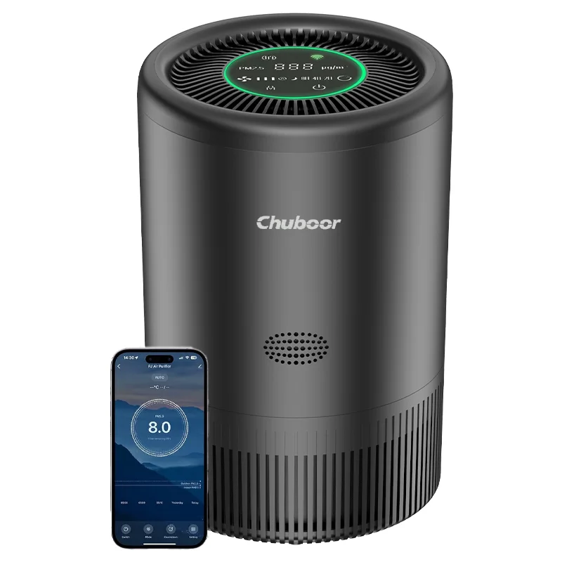 Smart Air Purifier with HEPA Filter App Control PM2.5 for Bedroom Pets Home - Image 2