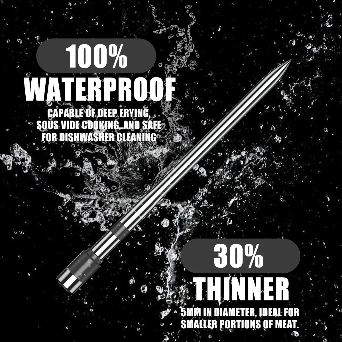 Smart Bluetooth BBQ Meat Thermometer Wireless Probe Grill Oven Alarm - Image 6
