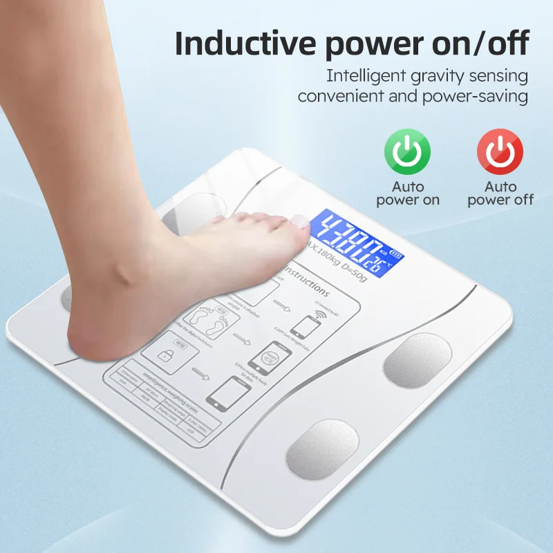 Smart Bluetooth Digital Scale – LED Display with App Sync and Rechargeable Battery - Image 4