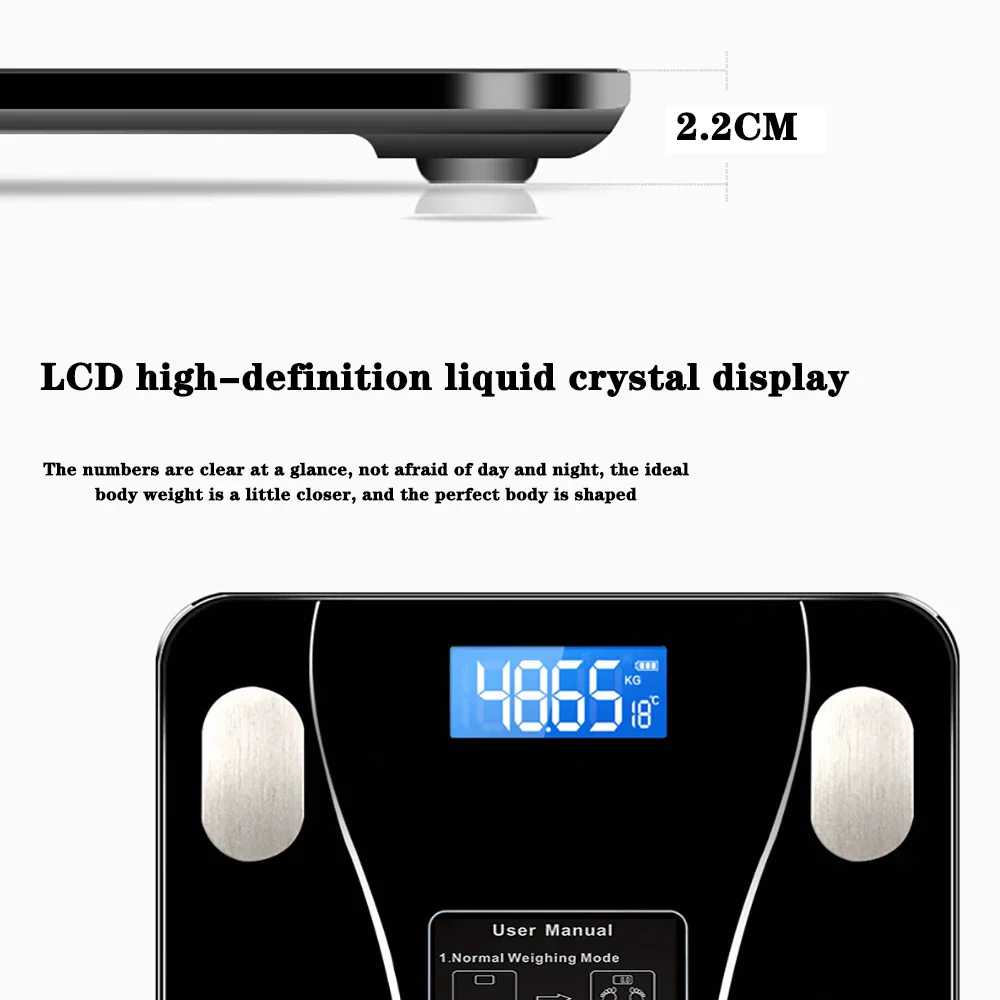 Smart Bluetooth Digital Scale – USB Rechargeable with LED Display and App Sync - Image 4