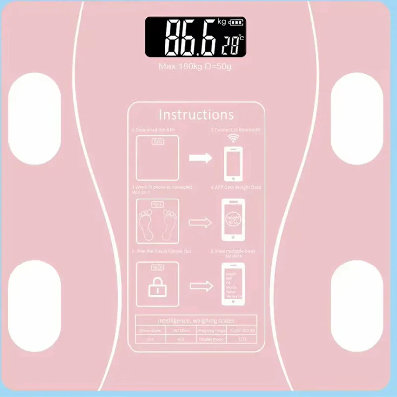 Smart Bluetooth Digital Scale – USB Rechargeable with LED Display and App Sync - Image 7