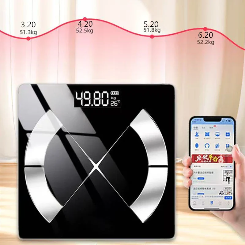 Smart Digital Scale with LED Display – USB Rechargeable Electronic Home Device - Image 2