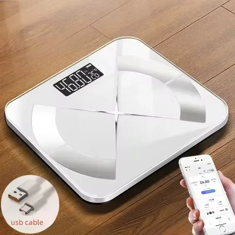 Smart Digital Scale with LED Display – USB Rechargeable Electronic Home Device - Image 4
